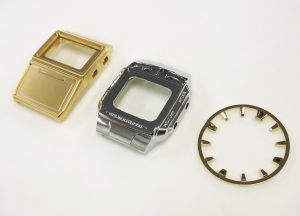 湿式めっきを施したプラスチック製の腕時計部品